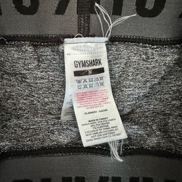 Gymshark Flex Bike Shorts - Black Marl/Charcoal - Picture 5 of 5